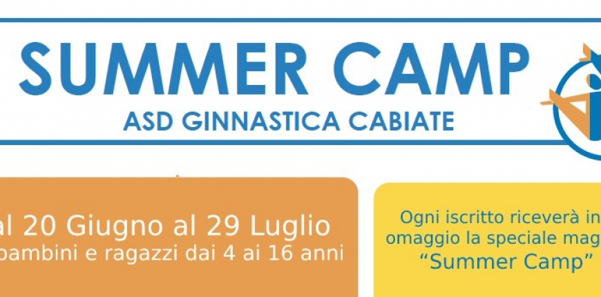 Summer Camp 2022 – Dal 20 giugno al 29 luglio